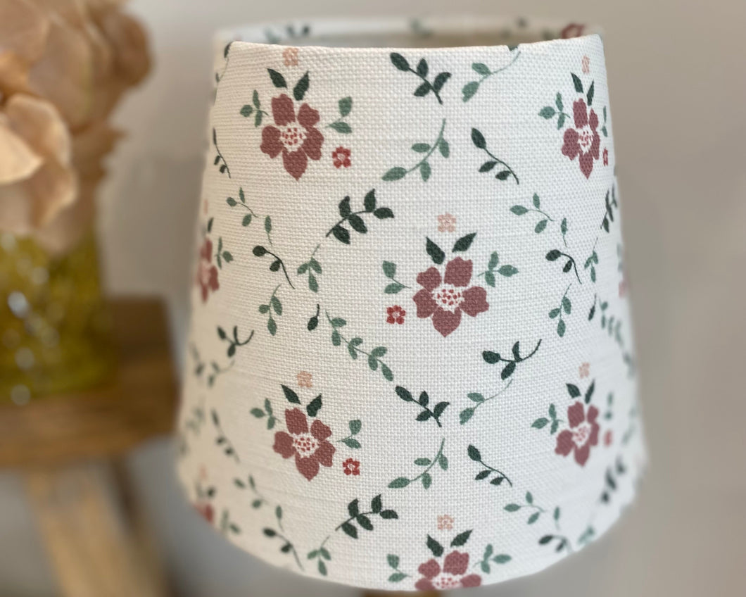 Mini Empire Lampshade - Linen & Rose - Emilia Multi - 15cm