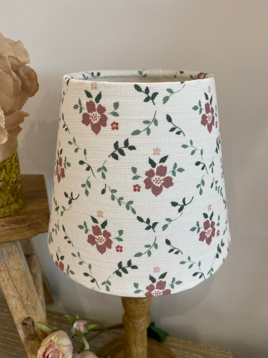 Mini Empire Lampshade - Linen & Rose - Emilia Multi - 15cm