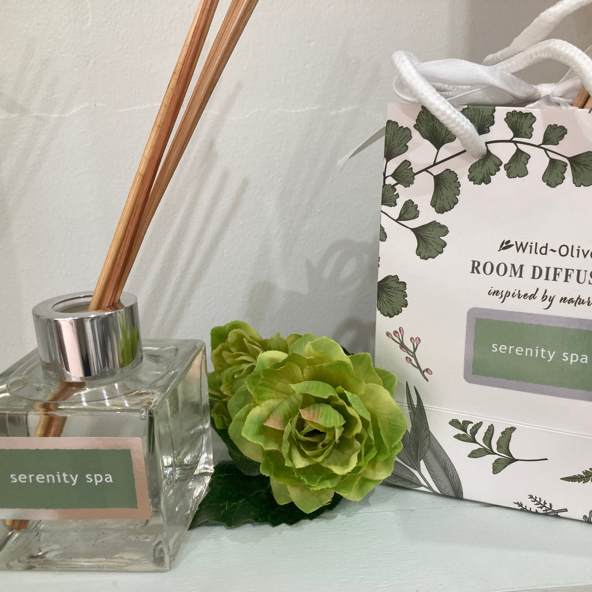 Handmade Botanical Reed Diffuser - Serenity Spa - Wild Olive โ Linen ...