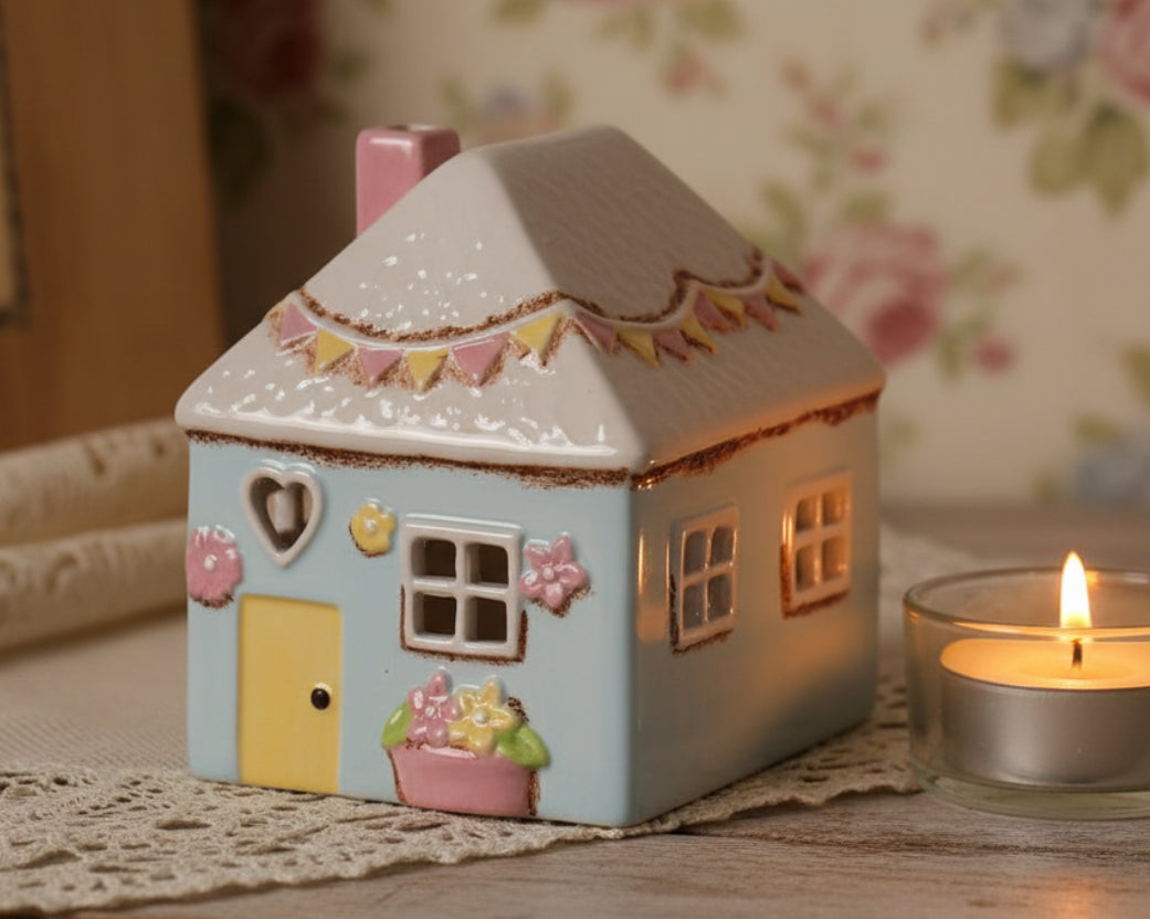 Isabelle Rose - Tea Light house - Blue