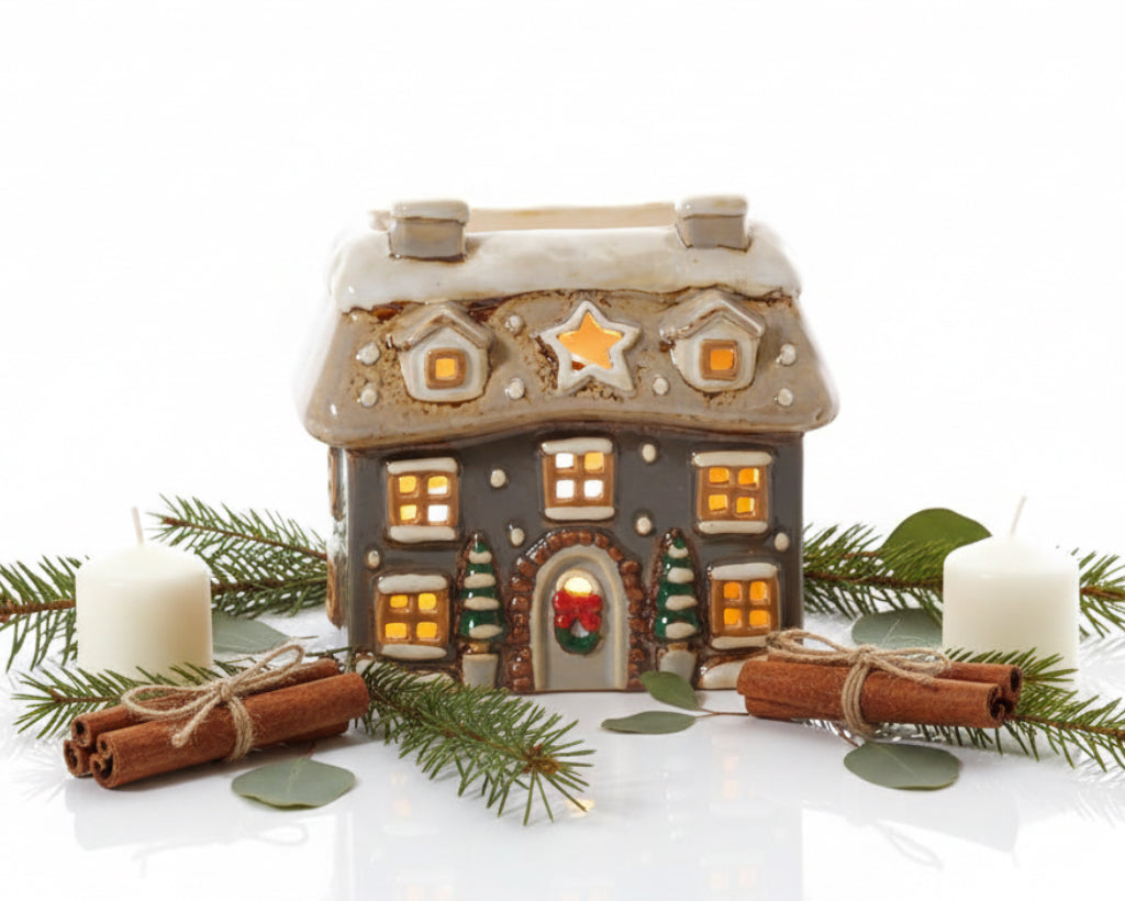 Festive Wax Burner - Grey