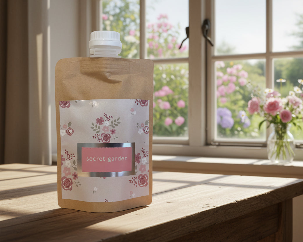 Handmade Botanical Reed Diffuser Refill - Secret Garden