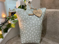 Doorstop - Linen & Rose Ditsy -  Fog (Green)