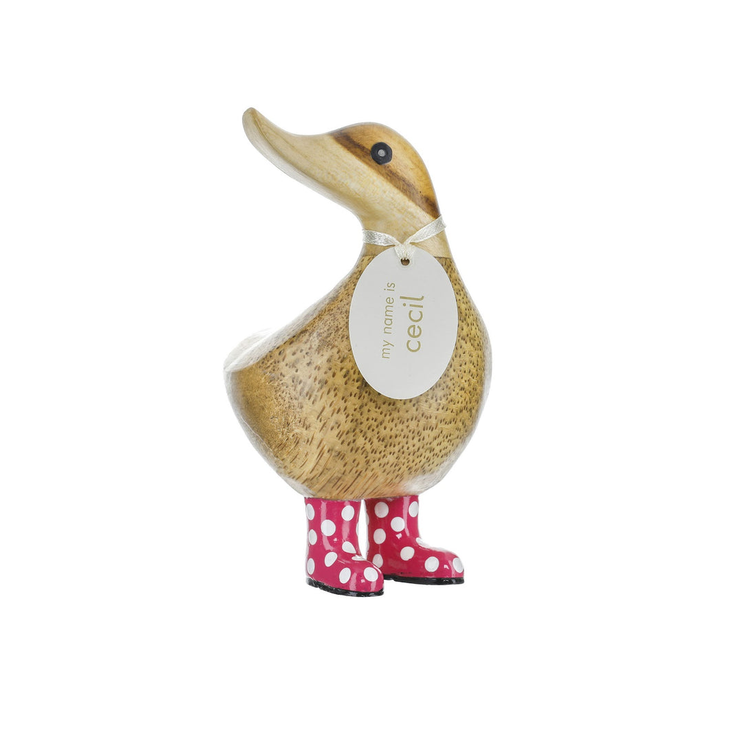DCUK - Ducky spotty Pink wellies
