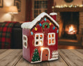 Wax Burner Christmas Cottage - Red