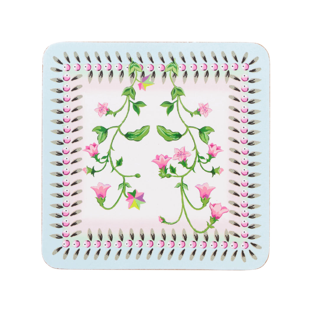 Cath Kidston - Twin Flowers -  Coaster set of 4