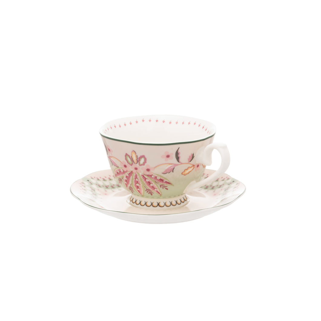 Cath Kidston - China Tea Cup & Saucer - Friendship Gardens