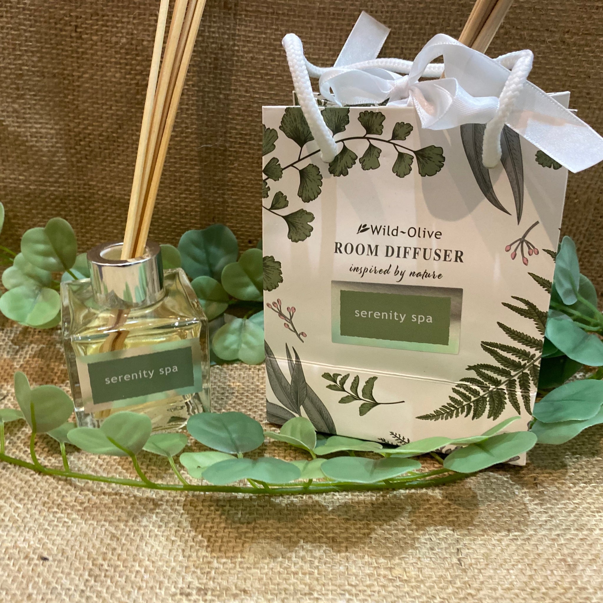 Handmade Botanical Reed Diffuser - Serenity Spa - Wild Olive โ Linen ...