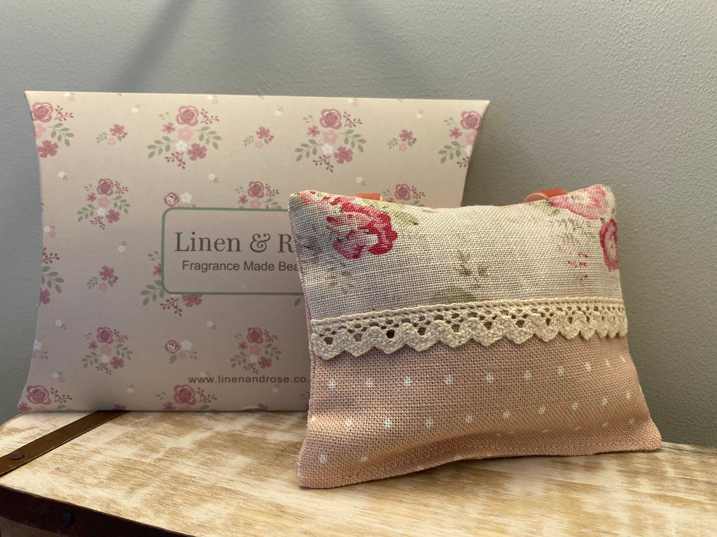 Hanging Lavender Pouch - Sweet Pea & Dotty- Peony and Sage