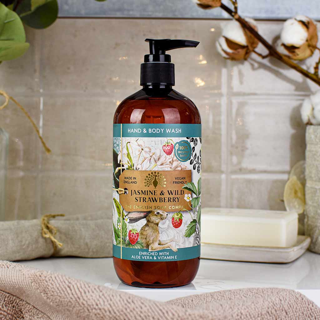 Hand and Body Wash - English Soap Company - Jasmine and Wild Strawberry
