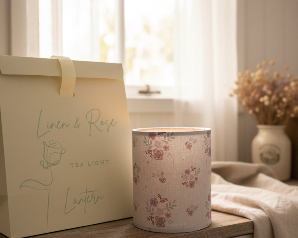 Lantern - Linen and Rose - Vintage Damson - Free Gift Box