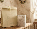 Lantern - Linen & Rose - Damson on White - Free Gift Box