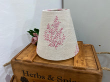 Load image into Gallery viewer, Candle Clip Lampshade - Peony and Sage - Olivia in Jemima red
