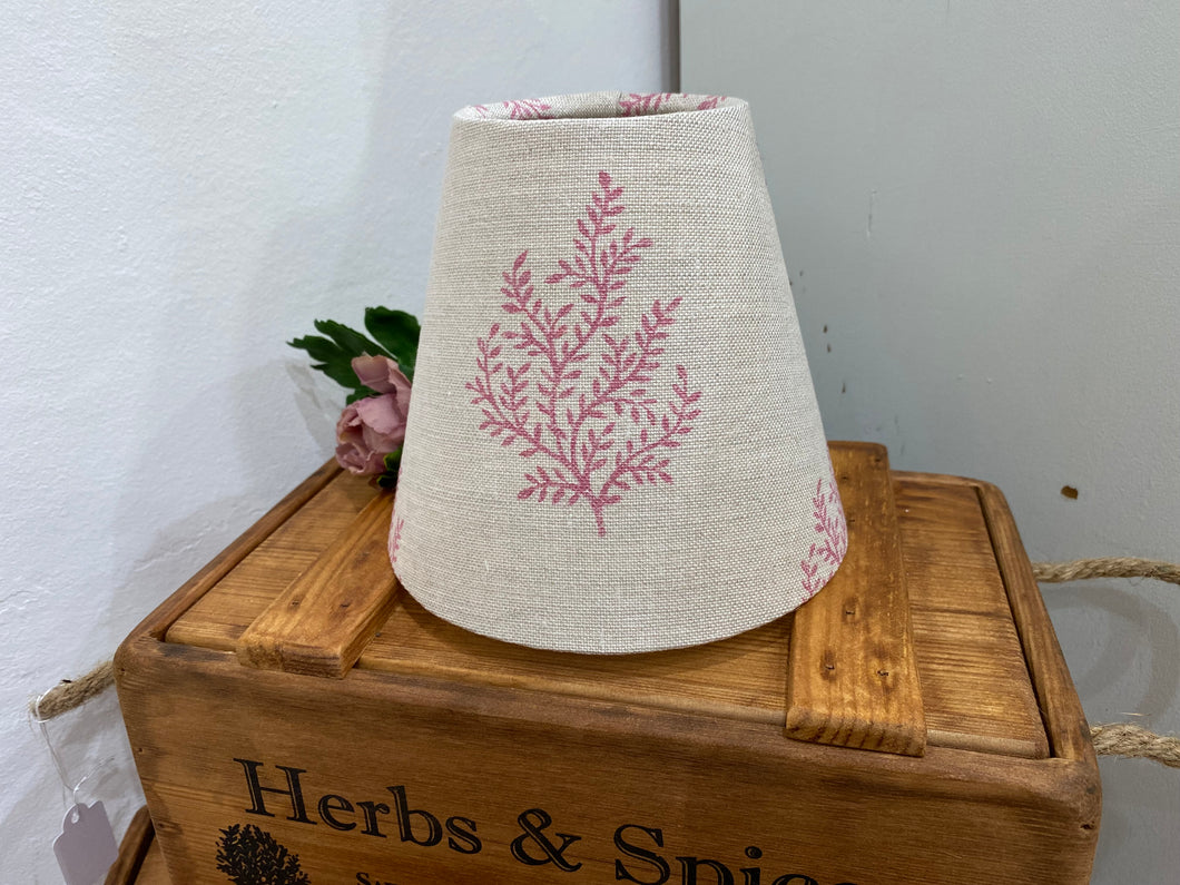 Candle Clip Lampshade - Peony and Sage - Olivia in Jemima red
