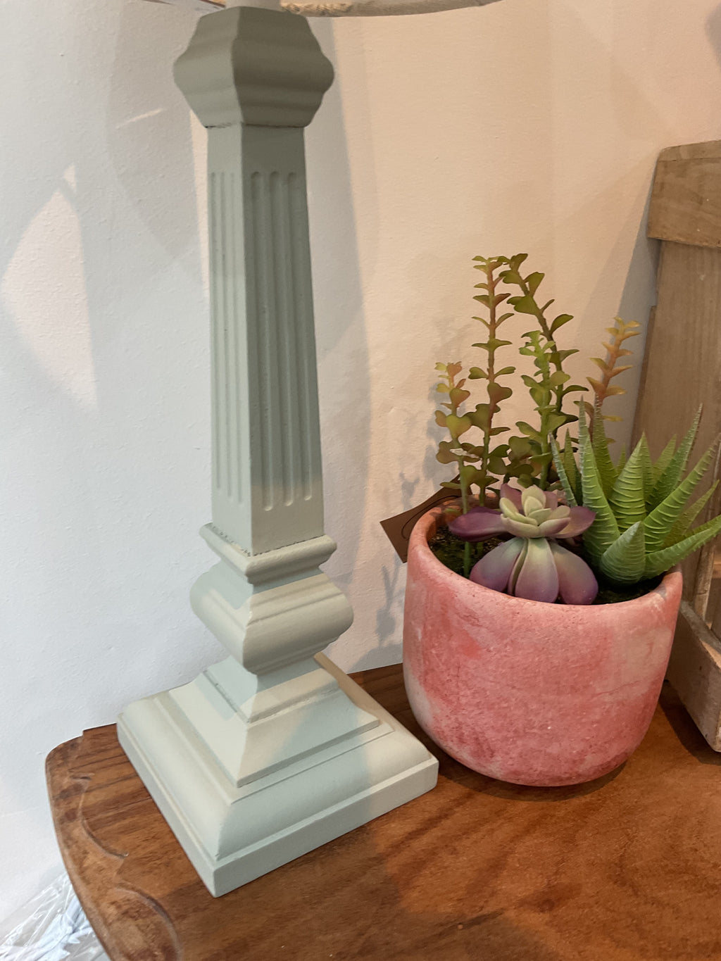 Lamp base - Nancy Blue Grey Table Lamp base - 40cm high