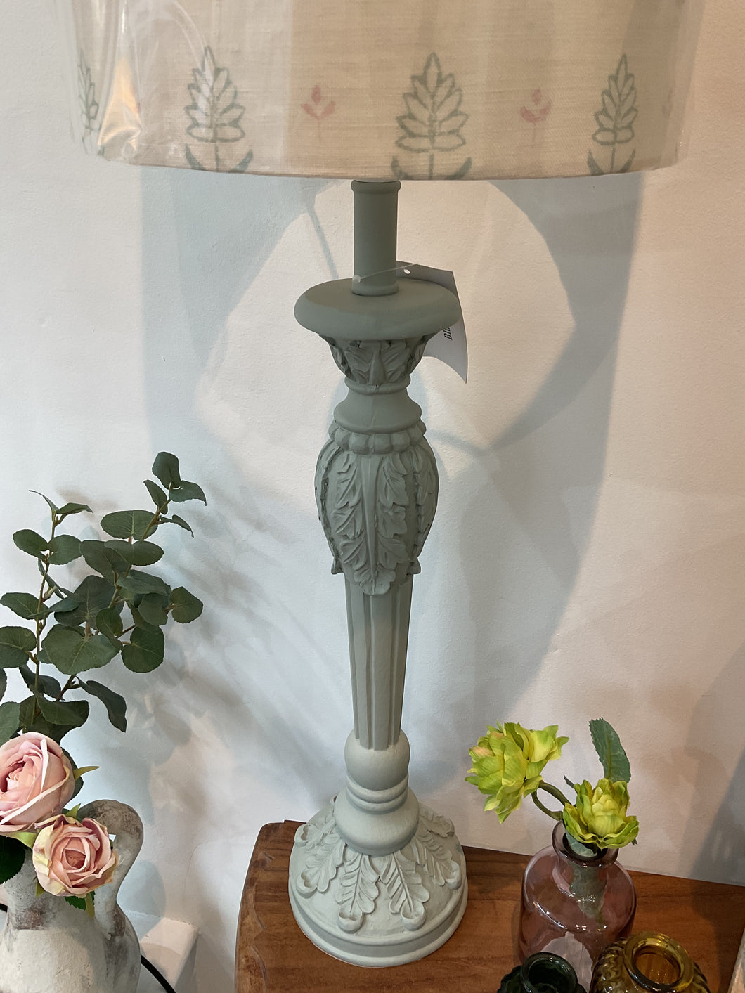 Lamp base - Ophelia Delux Blue Grey Table Lamp base - 54cm high