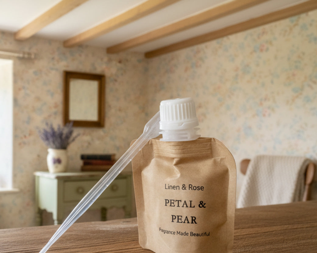 Handmade Car Diffuser refill - Petal and Pear