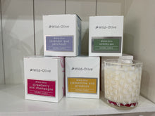 Load image into Gallery viewer, Glass Candle - Serenity Spa - Wild Olive
