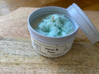 Hand poured Tin Candle with was flower - Petal & Pear