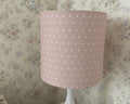 Lampshade - Linen & Rose Dotty Primrose linen - 15cm drum