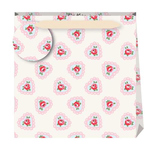 Floral Heart Gift Bag - Cath Kidston - Medium