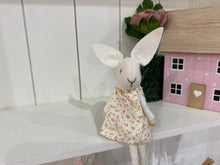 Load image into Gallery viewer, Mrs Ditsy floral Dress Rabbit - pretty sitting bunny
