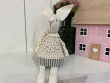 Load image into Gallery viewer, Mrs Ditsy floral top Rabbit - pretty sitting bunny

