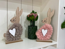 Load image into Gallery viewer, Pretty Pink Fluffy Rabbit - Wood
