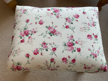 Load image into Gallery viewer, Footstool - Swaffer Bethan Pinks on white with Queen Anne legs
