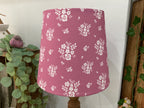 Empire Lampshade - Linen & Rose Damson Darker Rose - 20cm Table shade