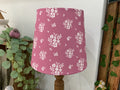 Empire Lampshade - Linen & Rose Damson Darker Rose - 20cm Table shade