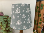 Empire Lampshade - Linen & Rose Damson Sea Green - 20cm Empire