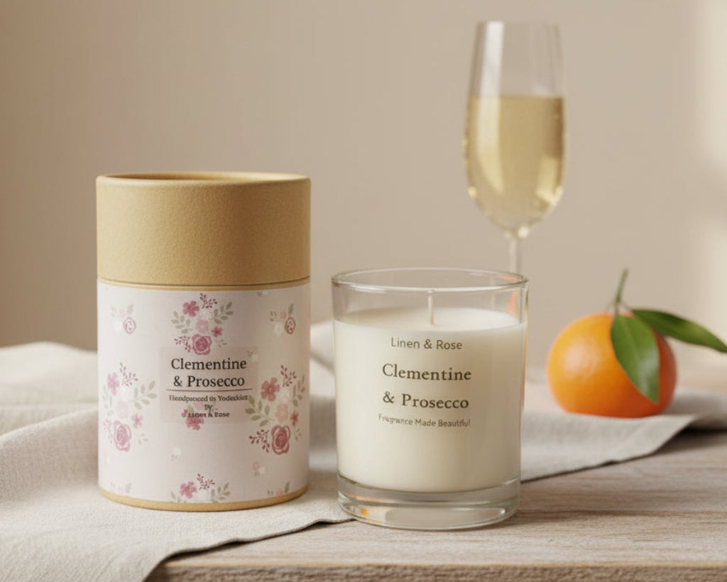 Glass Candle - Clementine and Prosecco - 30cl