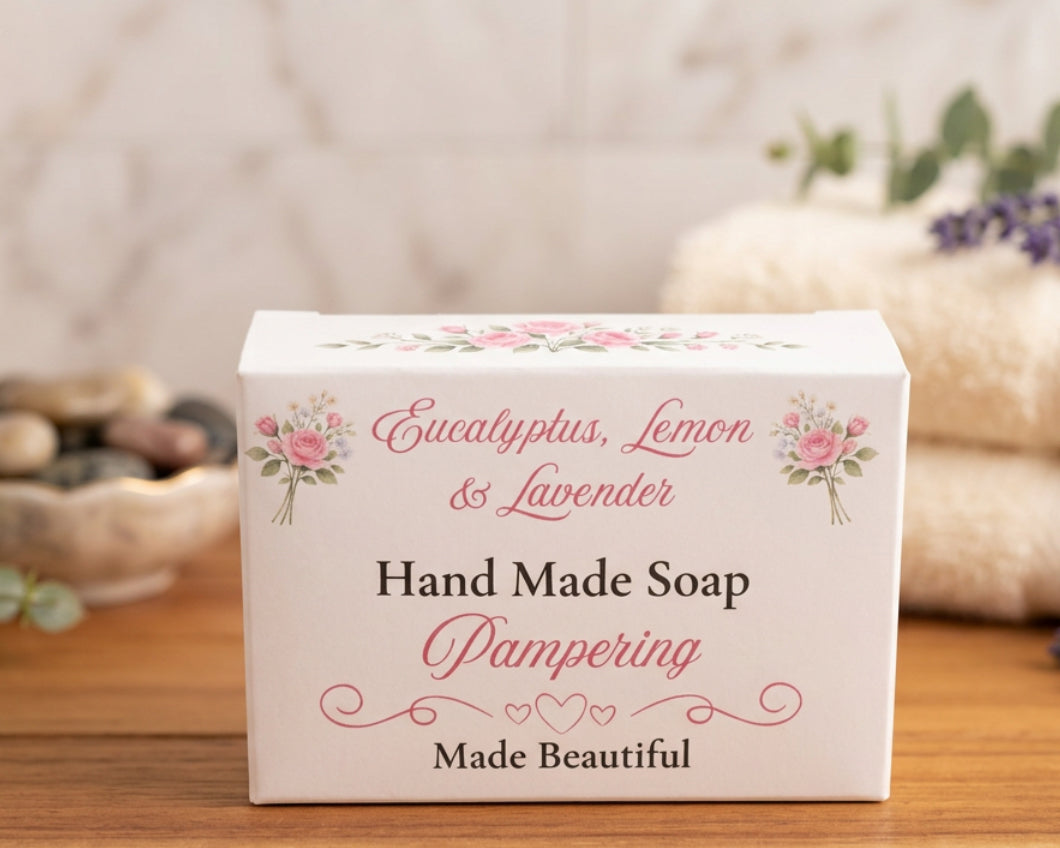 Handmade Soap Bar - Rest - Lavender, Eucalyptus & Lemon