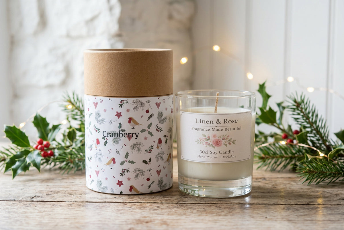 Glass Candle 30cl - Cranberry - Best Seller