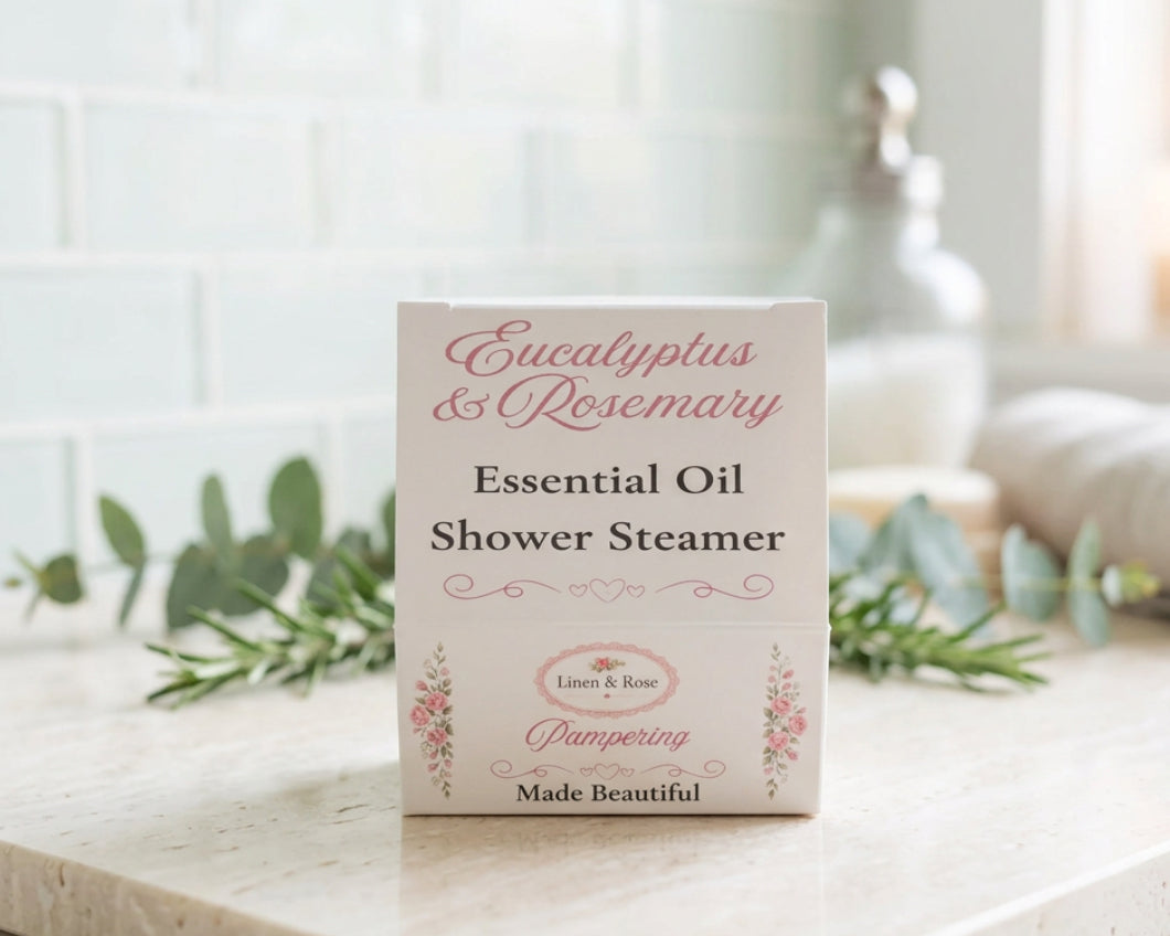 Essential Oil Shower Steamer - Eucalyptus and Rosemary decongesting