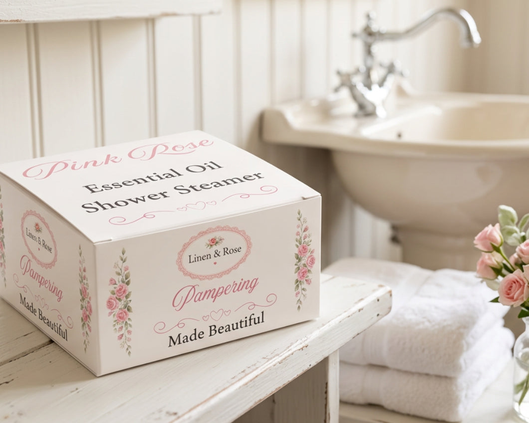 Essential Oil Shower Steamer - Pink Rose