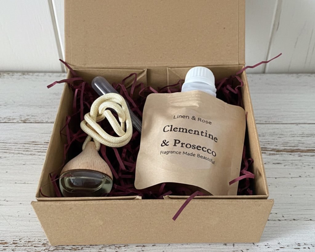 Car Diffuser Gift set - Clementine & Prosecco
