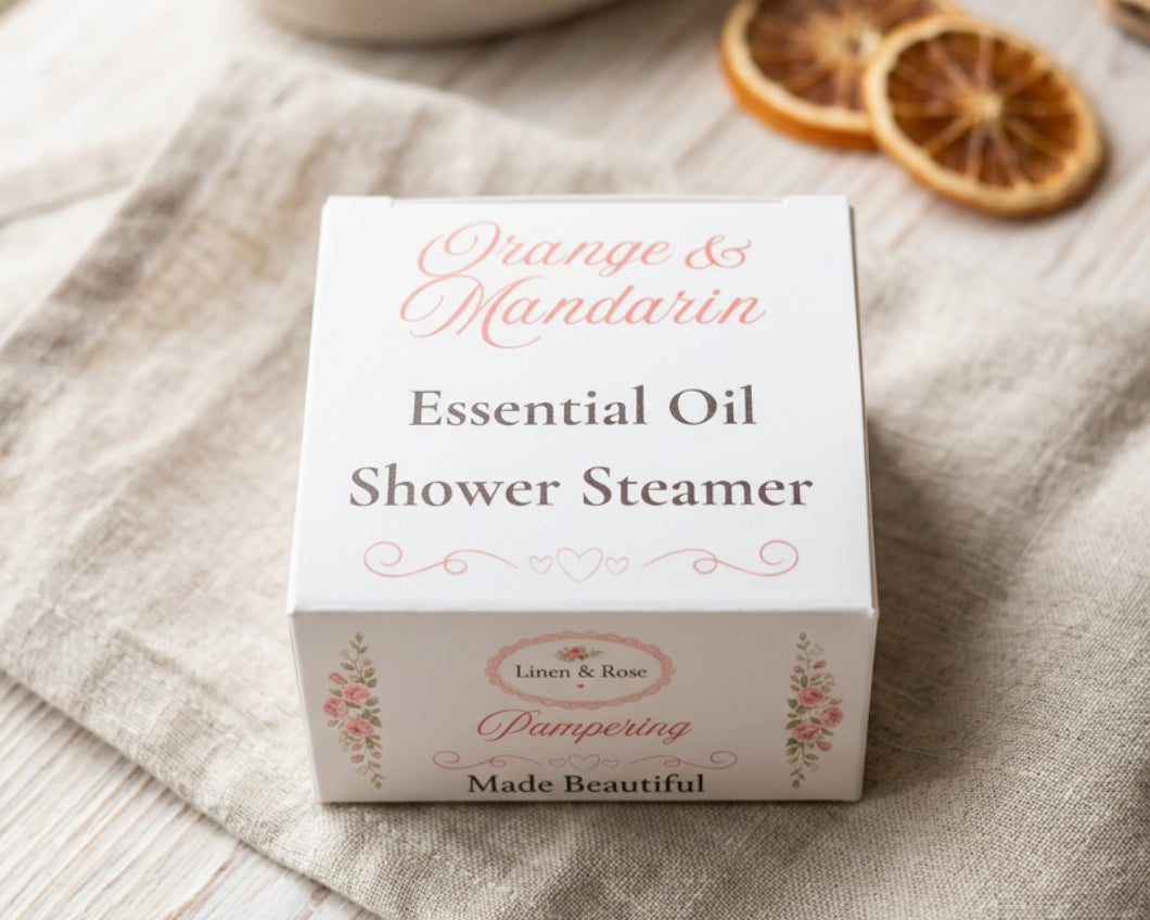 Essential oil Shower steamer - Orange and Mandarine