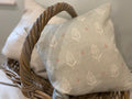 Cushion Cover - Sarah Hardaker Amelie duck egg and pink - 32cm x 32cm