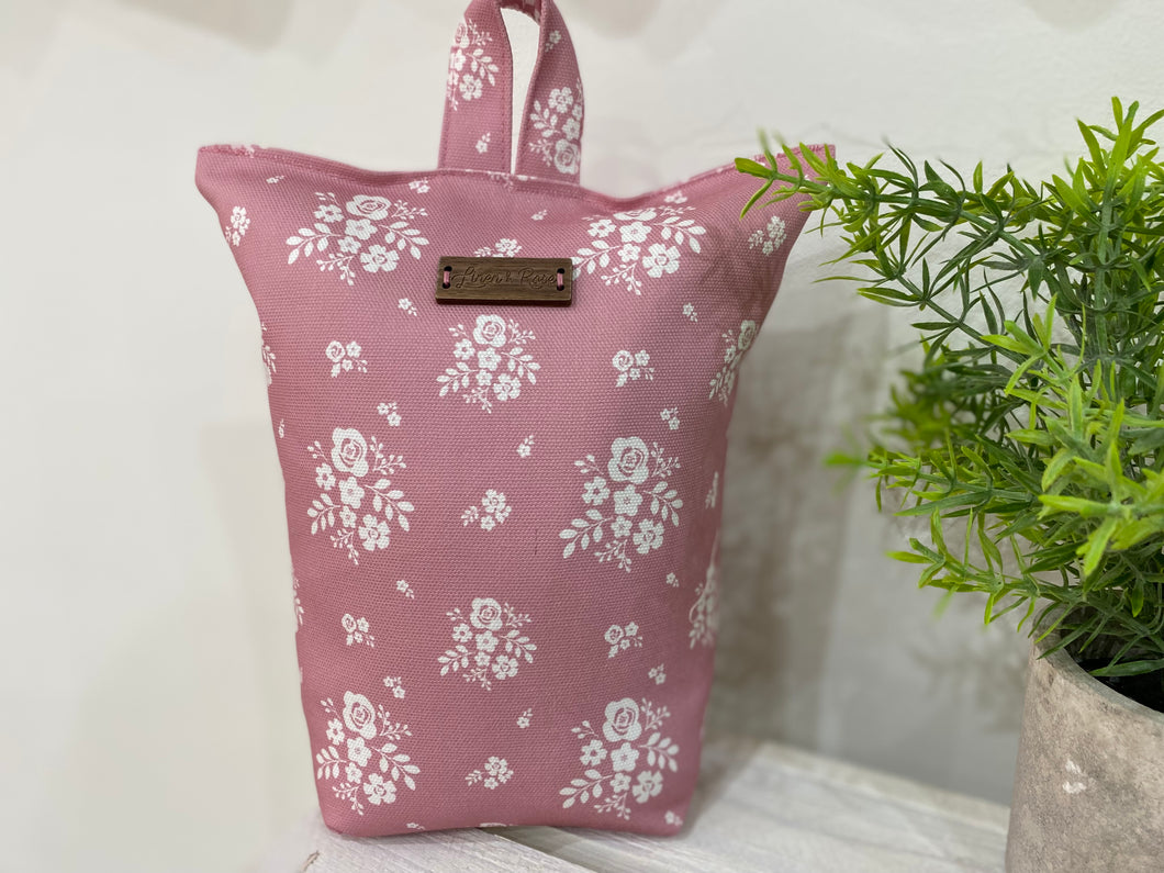 Doorstop - Linen & Rose Damson light Rose Pink