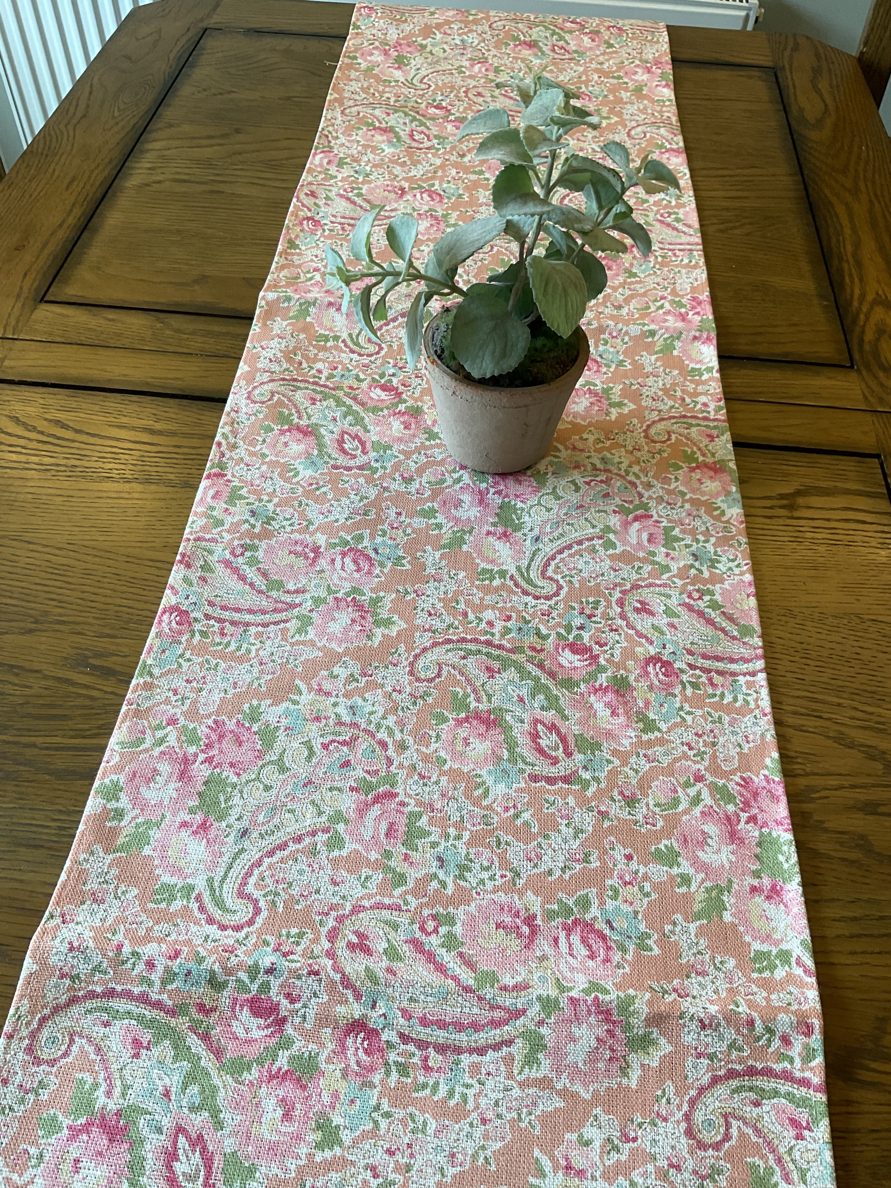 Table Runner - Sarah Hardaker - Vintage Paisley - Coral