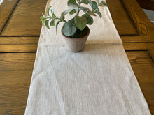 Load image into Gallery viewer, Table Runner - Peony and Sage - Dune linen Stone
