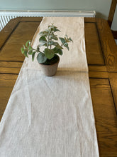 Load image into Gallery viewer, Table Runner - Peony and Sage - Dune linen Stone
