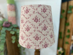 Empire Lampshade - Linen & Rose -  Emilia Foxglove on natural linen - 20cm Empire
