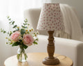 Candle Clip Lampshade - Ditsy natural linen - Pinks