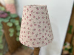 Candle Clip Lampshade - Ditsy natural linen - Pinks