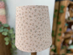 Empire Lampshade - Linen & Rose -  Ditsy Straw on natural linen - 20cm Empire