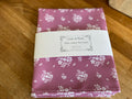 Tea Towel - Linen and Rose - Damson - Rose Pink