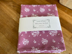 Tea Towel - Linen and Rose - Damson - Rose Pink